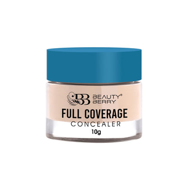 Beauty Berry Full Coverage Concealer, Easy to Blend, Ultra Lightweight & Long Lasting Concealer | Creamy Texture, Highly Pigmented, Waterproof Concealer for Face Makeup (NATURAL BEIGE-02, 1)